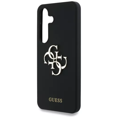 Guess - Silicone 4G Big Metal Logo (GUHCS25SS4SMDK) - Samsung Galaxy S25 - Black