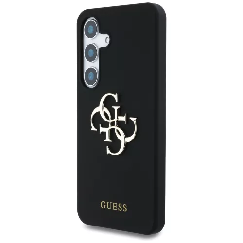 Guess - Silicone 4G Big Metal Logo (GUHCS25SS4SMDK) - Samsung Galaxy S25 - Black
