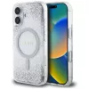 Guess - Keménytok Gradiens Csillámos MagSafe (GUHMP16SRGRGES) - iPhone 16 - Ezüst