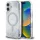 Guess - Keménytok Gradiens Csillámos MagSafe (GUHMP16SRGRGES) - iPhone 16 - Ezüst