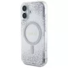 Guess - Keménytok Gradiens Csillámos MagSafe (GUHMP16SRGRGES) - iPhone 16 - Ezüst