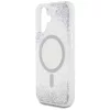 Guess - Keménytok Gradiens Csillámos MagSafe (GUHMP16SRGRGES) - iPhone 16 - Ezüst
