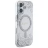 Guess - Keménytok Gradiens Csillámos MagSafe (GUHMP16SRGRGES) - iPhone 16 - Ezüst