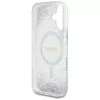Guess - Keménytok Gradiens Csillámos MagSafe (GUHMP16SRGRGES) - iPhone 16 - Ezüst