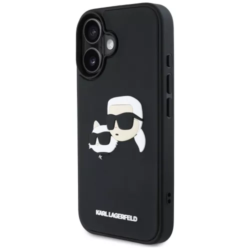 Karl Lagerfeld - 3D Design (KLHCP16SRBCKCHLK) - iPhone 16 - Rubber Karl&Choupette