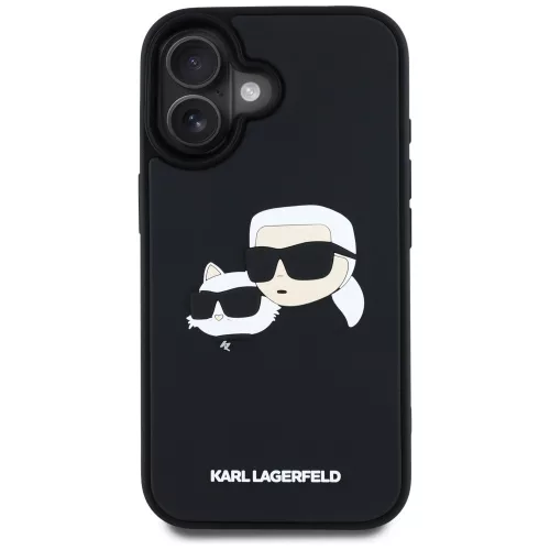 Karl Lagerfeld - 3D Design (KLHCP16SRBCKCHLK) - iPhone 16 - Rubber Karl&Choupette