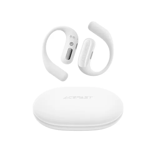 Acefast - Vezeték nélküli fülhallgató (FA002) - Sporthoz, Bluetooth V5.3, IP54, 500mAh - Fehér