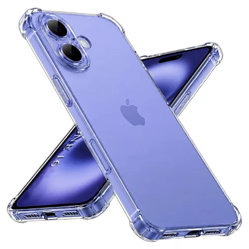 Techsuit - Shockproof Átlátszó Ütésálló Szilikon tok - iPhone 16 - Átlátszó