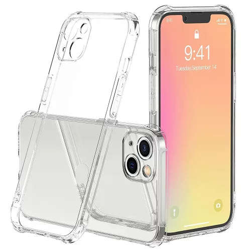 Techsuit - Shockproof Átlátszó Ütésálló Szilikon tok - iPhone 16 - Átlátszó