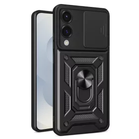   Techsuit - CamShield ütésálló tok - Samsung Galaxy S25 Edge - Fekete