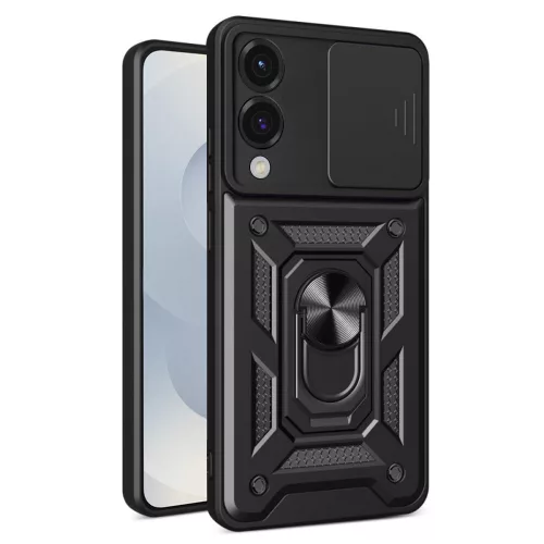 Techsuit - CamShield ütésálló tok - Samsung Galaxy S25 Edge - Fekete