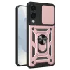 Techsuit - CamShield ütésálló tok - Samsung Galaxy S25 Edge - Rose Gold