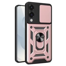   Techsuit - CamShield ütésálló tok - Samsung Galaxy S25 Edge - Rosegold