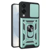 Techsuit - CamShield ütésálló tok - Samsung Galaxy S25 Edge - Zöld