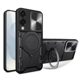   Techsuit - CamGuard Pro ütésálló tok - Samsung Galaxy S25 Edge - Fekete