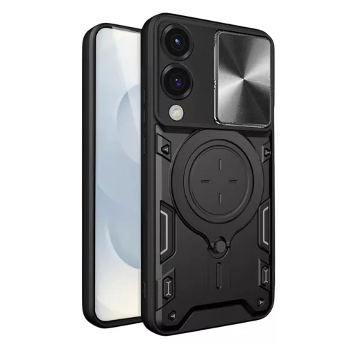 Techsuit - CamGuard Pro tok - Samsung Galaxy S25 Edge - Fekete