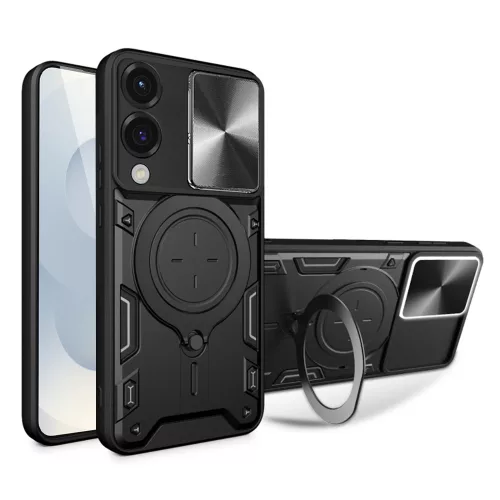 Techsuit - CamGuard Pro tok - Samsung Galaxy S25 Edge - Fekete