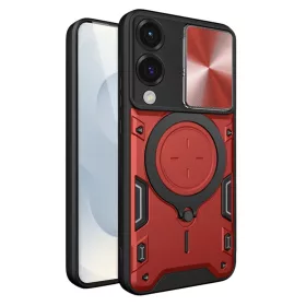   Techsuit - CamGuard Pro tok - Samsung Galaxy S25 Edge - Piros