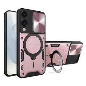   Techsuit - CamGuard Pro ütésálló tok - Samsung Galaxy S25 Edge - Rosegold