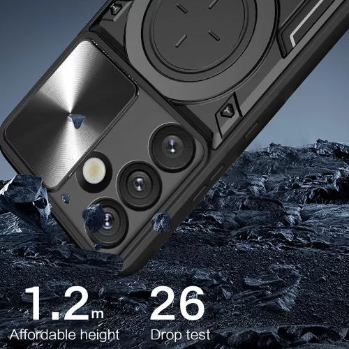 Techsuit - CamGuard Pro ütésálló tok - Samsung Galaxy S25 Edge - Rosegold