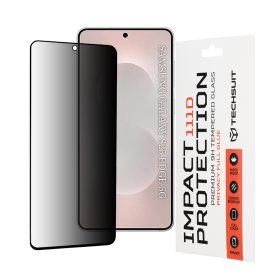   Techsuit - 111D Privacy Full Glue - Samsung Galaxy S25 Edge - Black