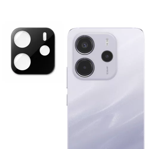 Techsuit - Full Camera Glass - Xiaomi Redmi Note 14 4G (Regional) - Black