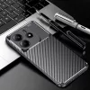 Techsuit - CarbonFiber szilikon tok - Xiaomi Redmi Note 14 5G - Fekete