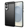 Techsuit - Carbon szilikon tok - Samsung Galaxy S25 Edge - Fekete