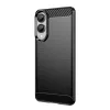 Techsuit - Carbon szilikon tok - Samsung Galaxy S25 Edge - Fekete