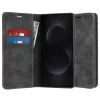 Techsuit - Confy Cover kinyitható tok - Samsung Galaxy S25 Edge - Fekete