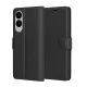 Techsuit - Leather Folio - Samsung Galaxy S25 Edge - Black