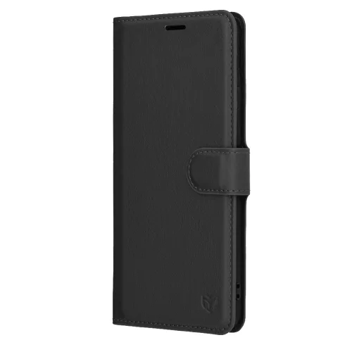 Techsuit - Leather Folio - Samsung Galaxy S25 Edge - Black