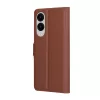 Techsuit - Leather Folio - Samsung Galaxy S25 Edge - Brown