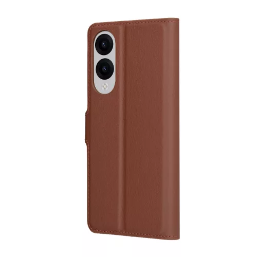 Techsuit - Leather Folio - Samsung Galaxy S25 Edge - Brown