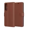 Techsuit - Leather Folio - Samsung Galaxy S25 Edge - Brown