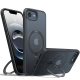 Torras - Ostand Spin MagSafe Series tok - iPhone 16e - Fekete
