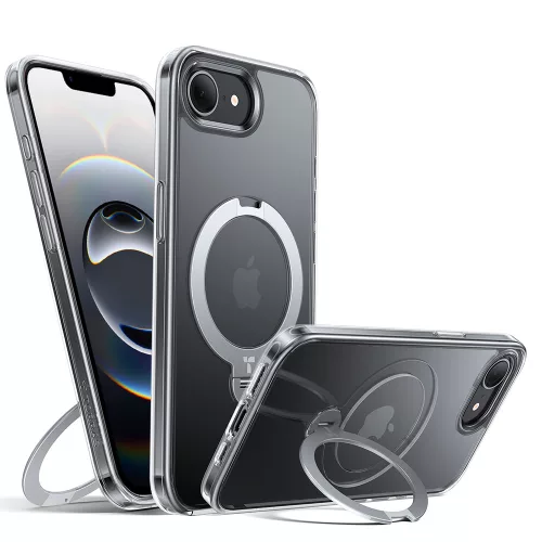 Torras - Ostand Spin MagSafe Series - iPhone 16e / iPhone 17e - Clear