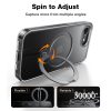 Torras - Ostand Spin MagSafe Series tok - iPhone 16e - Átlátszó