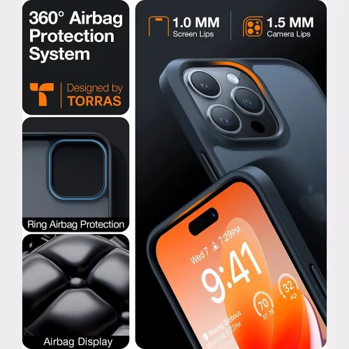 Torras - Guardian Series - Google Pixel 9a - Black
