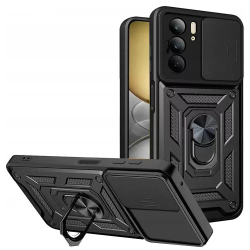 Techsuit - CamShield ütésálló tok - Realme C75 / Realme 14x - Fekete
