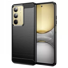   Techsuit - Carbon szilikon tok - Realme C75 / Realme 14x - Fekete