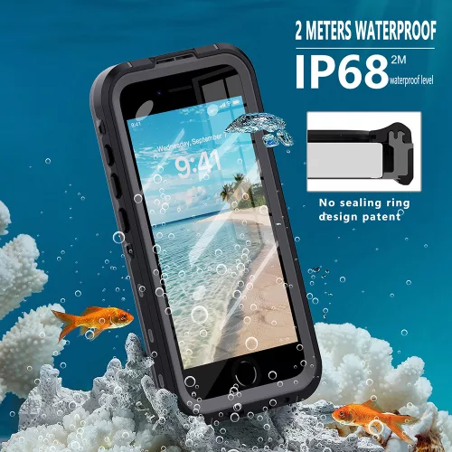 ShellBox - Waterproof IP68 Case - iPhone 16e / iPhone 17e - Black