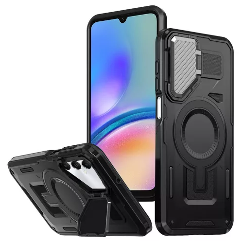 Techsuit - Camvault MagSafe ütésálló tok - Samsung Galaxy A05s - Fekete