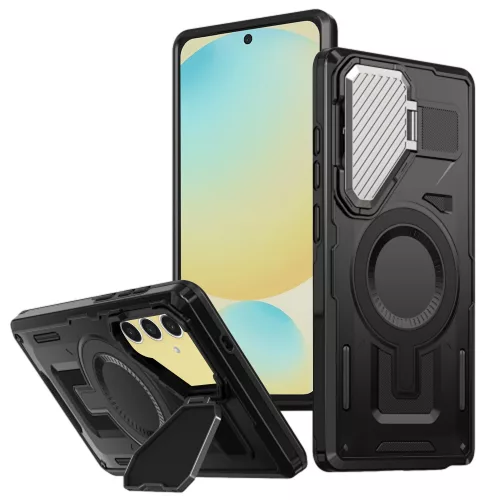 Techsuit - Camvault MagSafe ütésálló tok - Samsung Galaxy S24 FE - Fekete