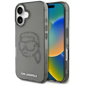   Karl Lagerfeld - IML Rhinestones (KLHCP16SHKHDCELK) - iPhone 16 - Karl Head