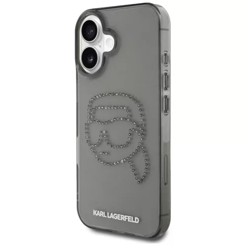 Karl Lagerfeld - IML Rhinestones (KLHCP16SHKHDCELK) - iPhone 16 - Karl Head