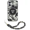 Guess - IML Pálmafás Háromszög Gyöngypánttal MagSafe (GUHMP16SHPCTPLSK) - iPhone 16 - Fekete
