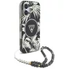 Guess - IML Pálmafás Háromszög Gyöngypánttal MagSafe (GUHMP16SHPCTPLSK) - iPhone 16 - Fekete
