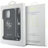 Guess - Keménytok 4G Nagy Logó Zsinóros Pánttal (GUHCP16LP4GMGCRK) - iPhone 16 Pro - Fekete