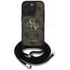 Guess - Keménytok 4G Nagy Logó Zsinóros Pánttal (GUHCP16LP4GMGCRW) - iPhone 16 Pro - Barna
